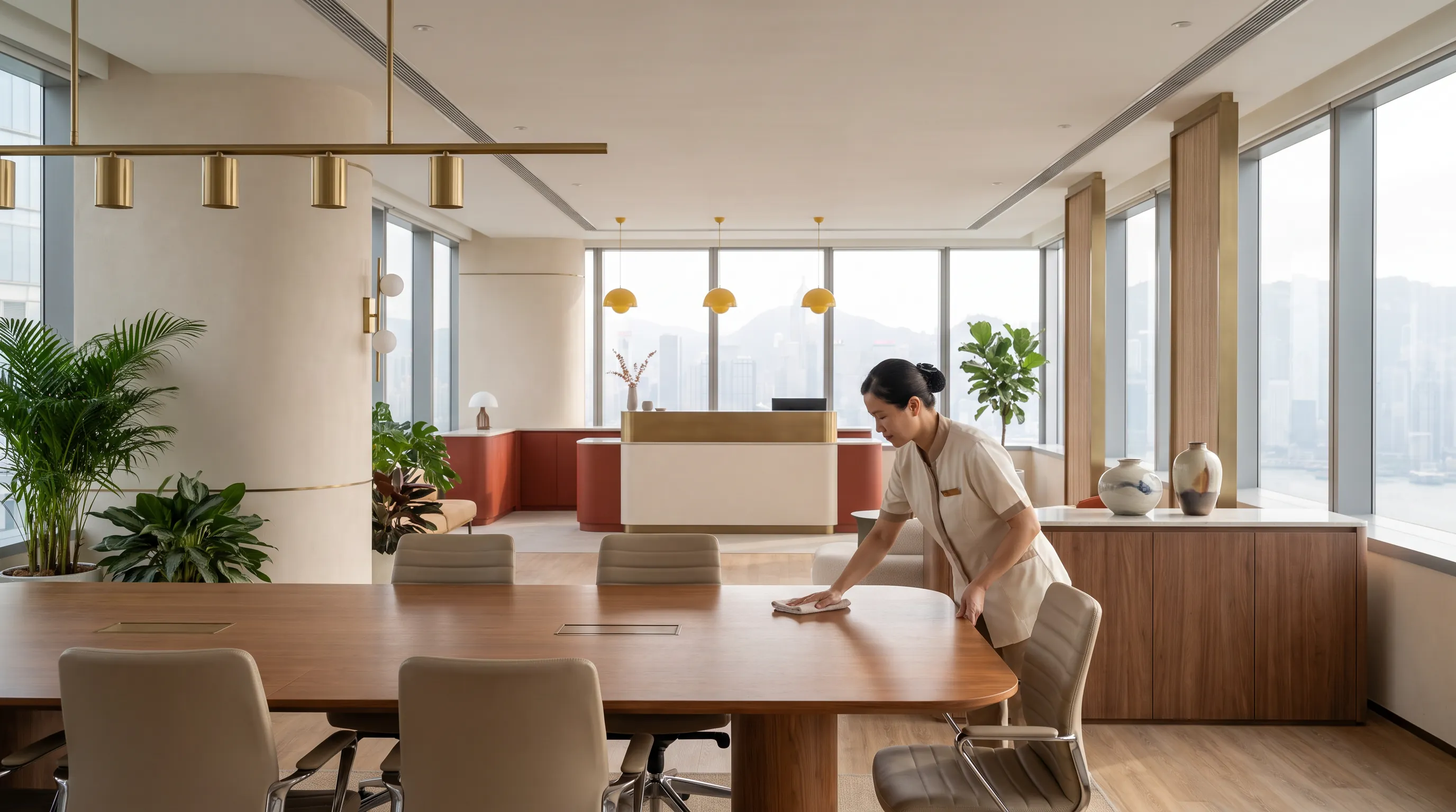 A Hong Kong space prepared for central office cleaning quotation request