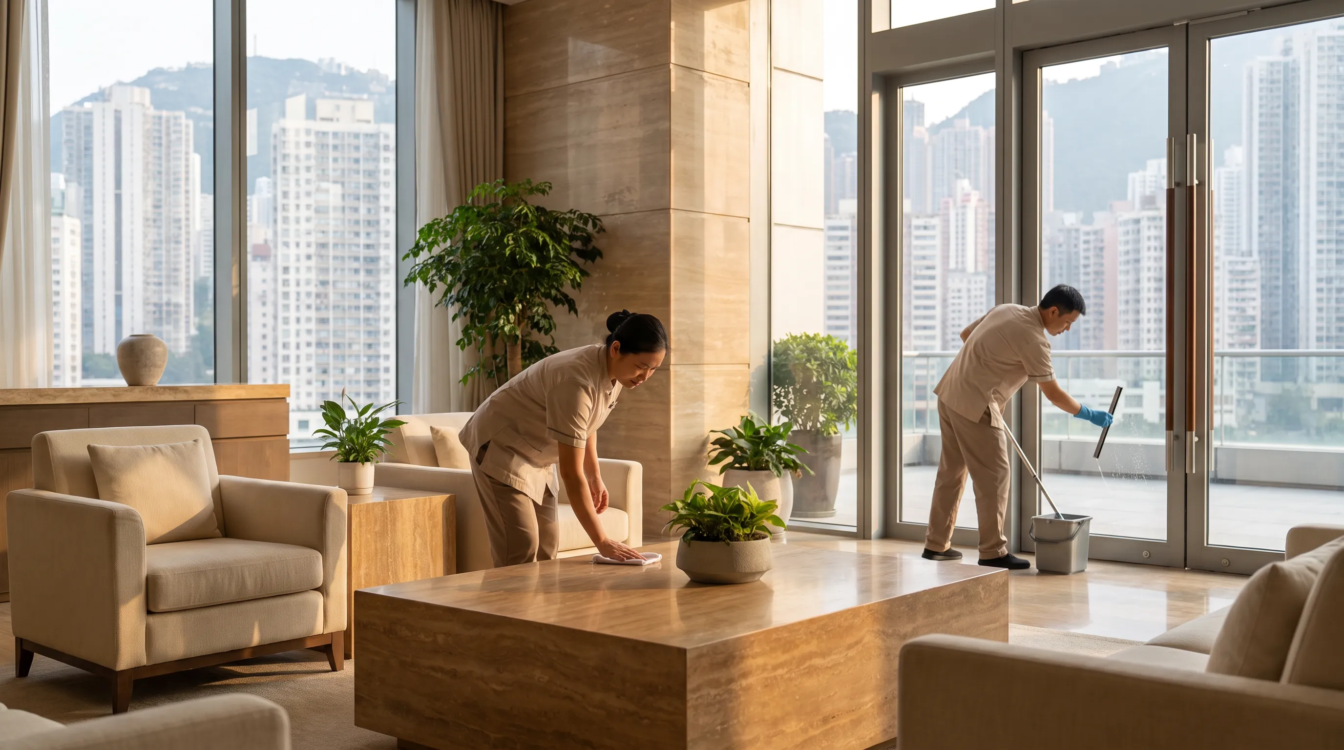 A Hong Kong space prepared for hotel housekeeping services hk