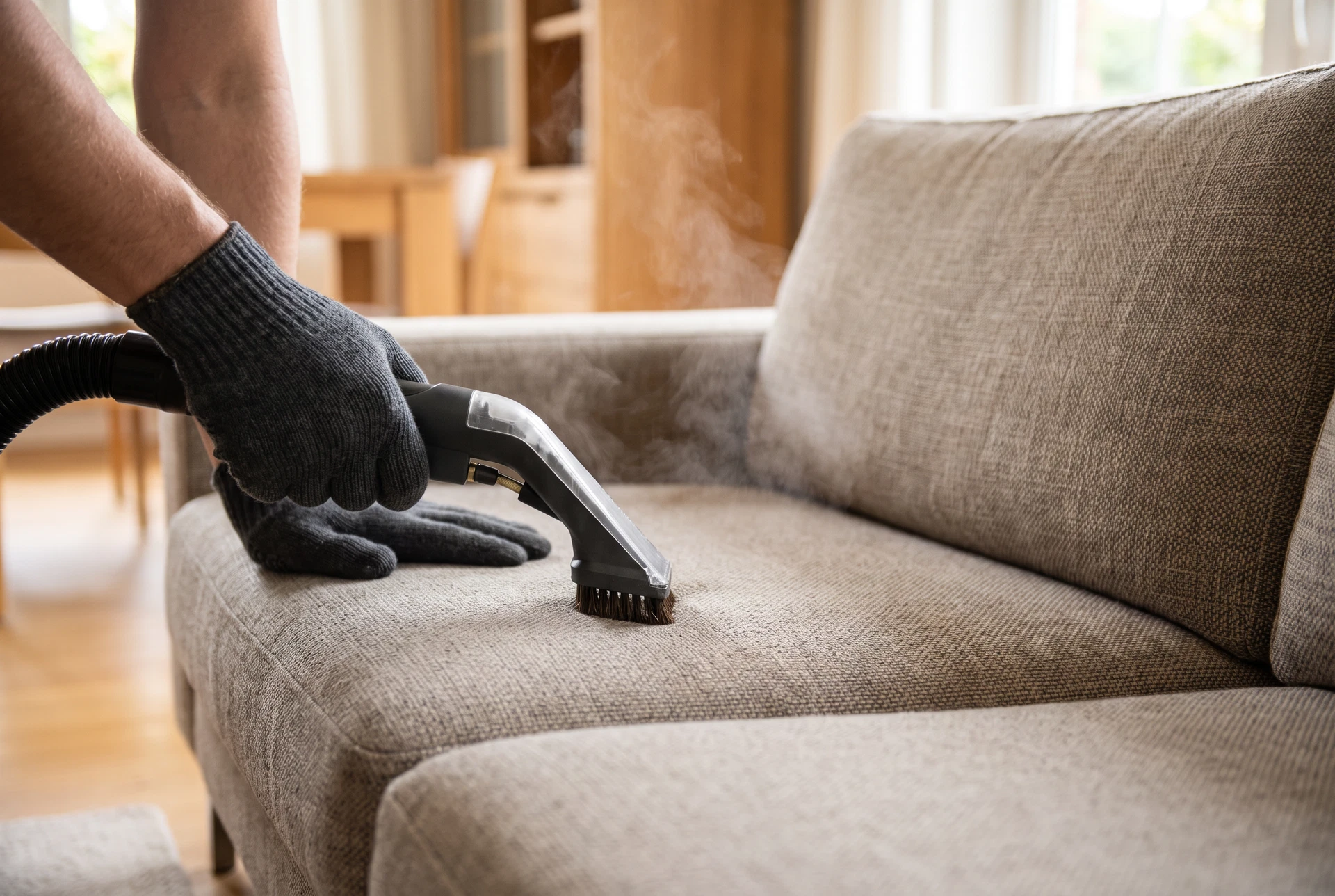 Fabric Sofa Stain Cleaning: Photos and Material Details to Prepare | service reference image 1