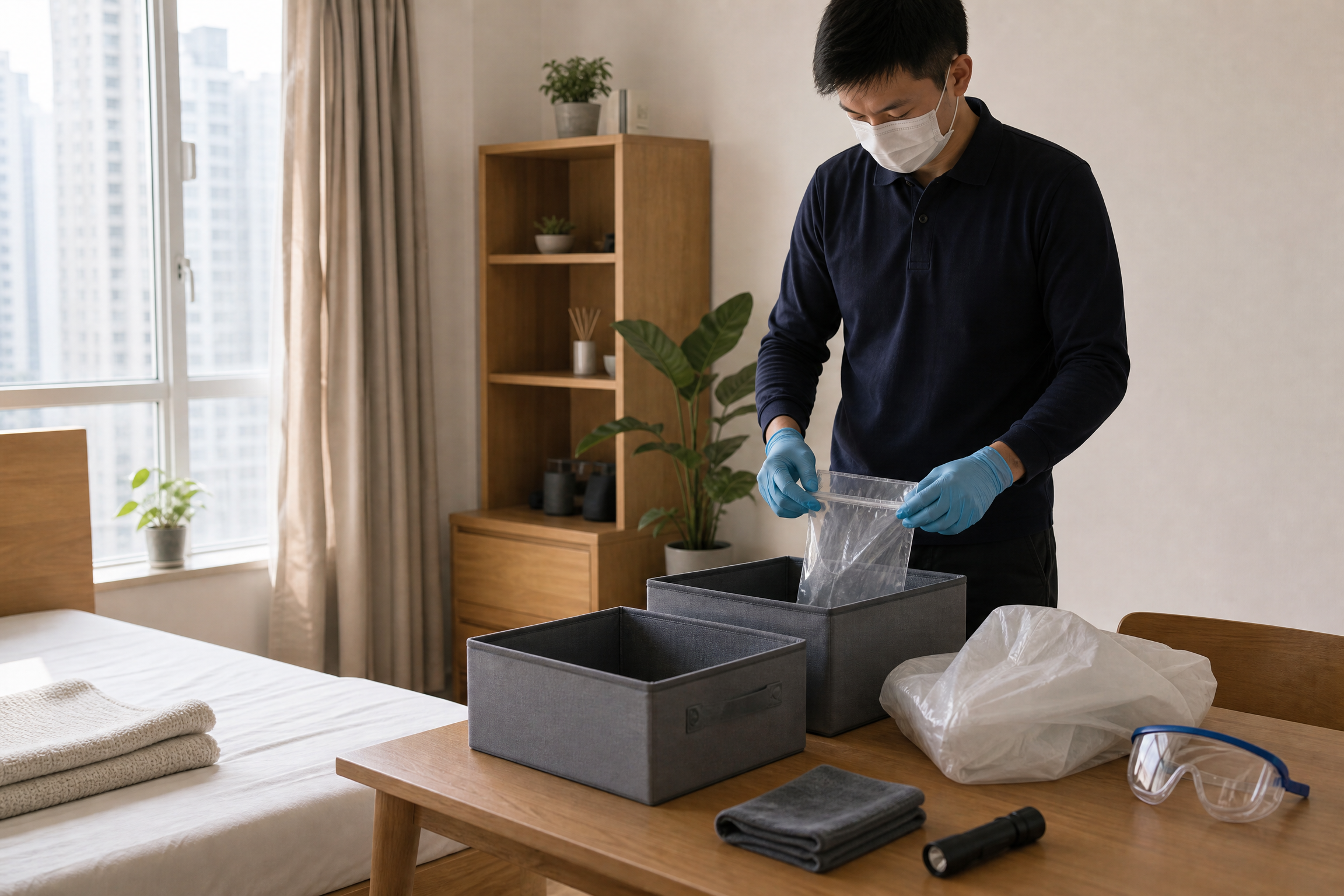 香港滅床蝨：查詢前可準備資料的現場情境