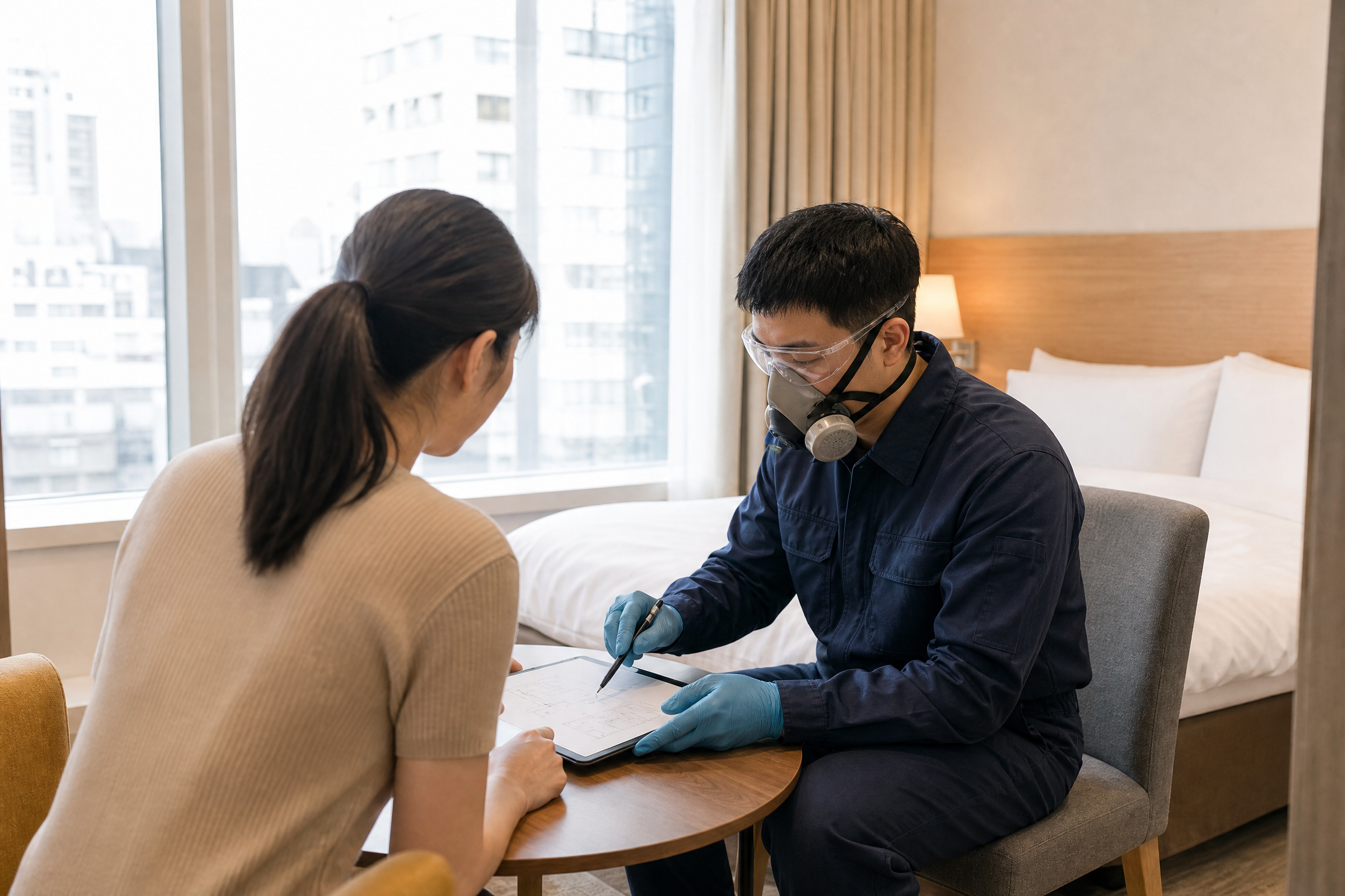 香港酒店滅床蝨：WhatsApp查詢及服務安排情境