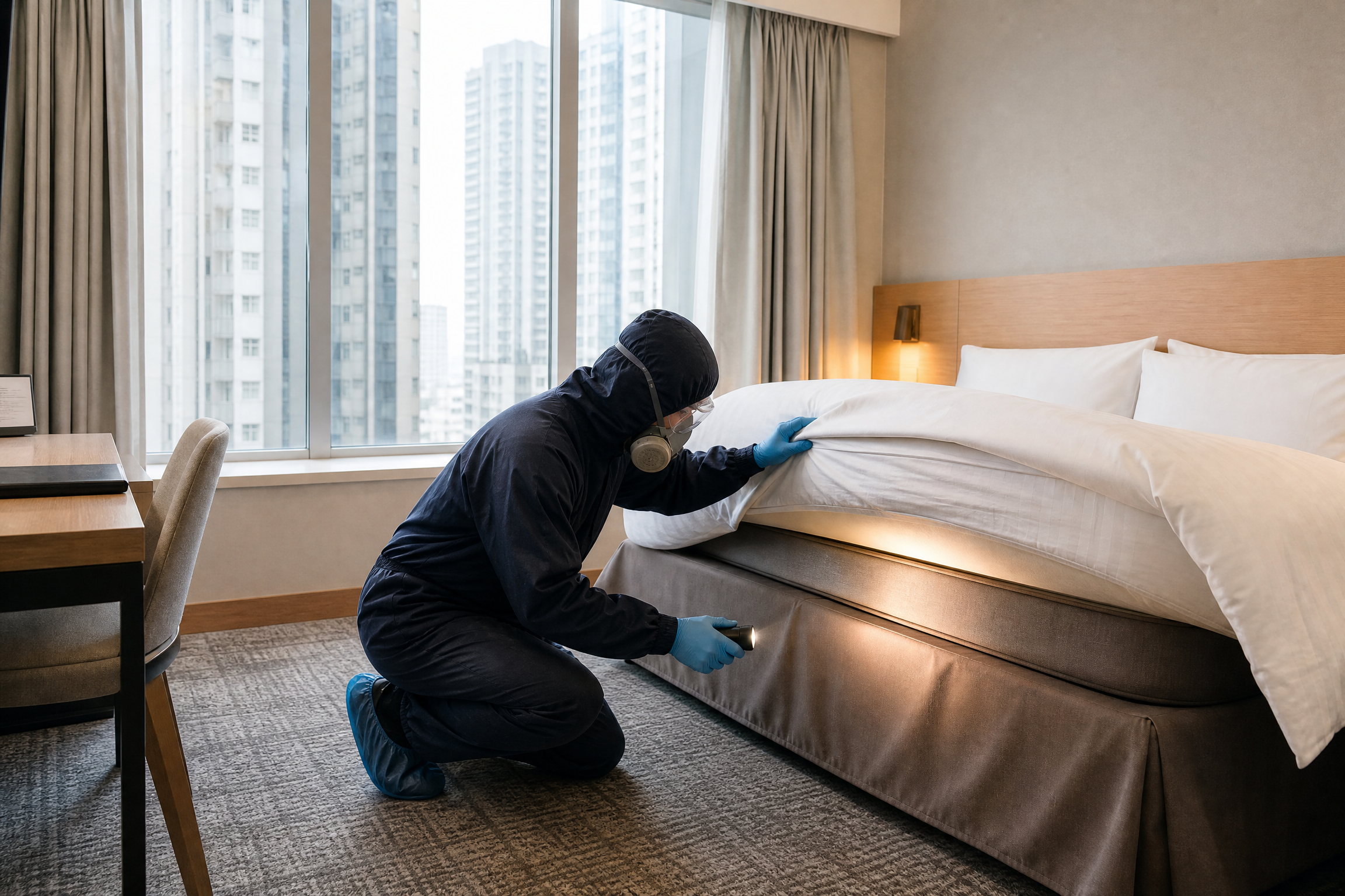 香港酒店滅床蝨：服務參考二：現場檢查服務參考情境