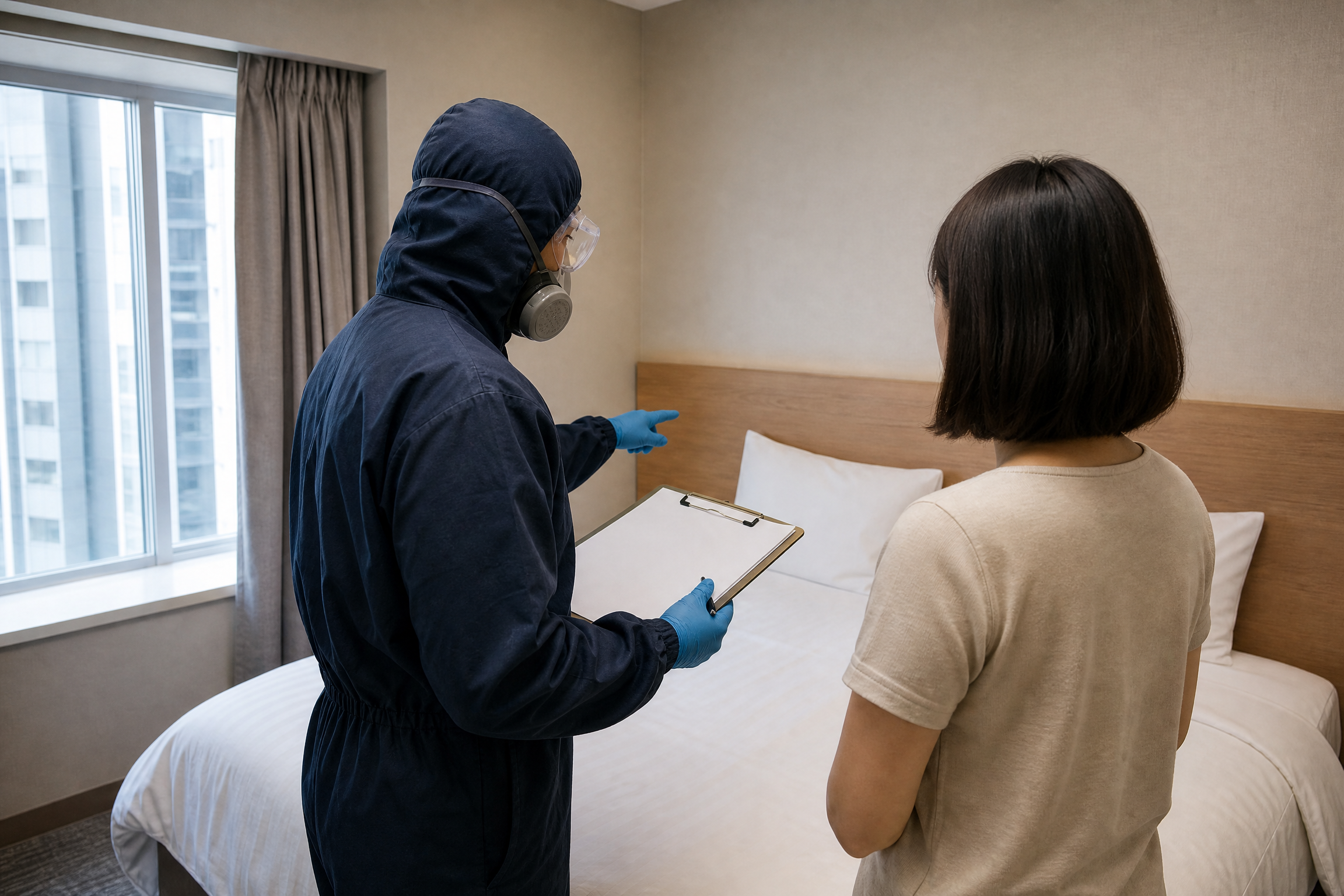 香港酒店滅床蝨：服務參考三：場地安排服務參考情境