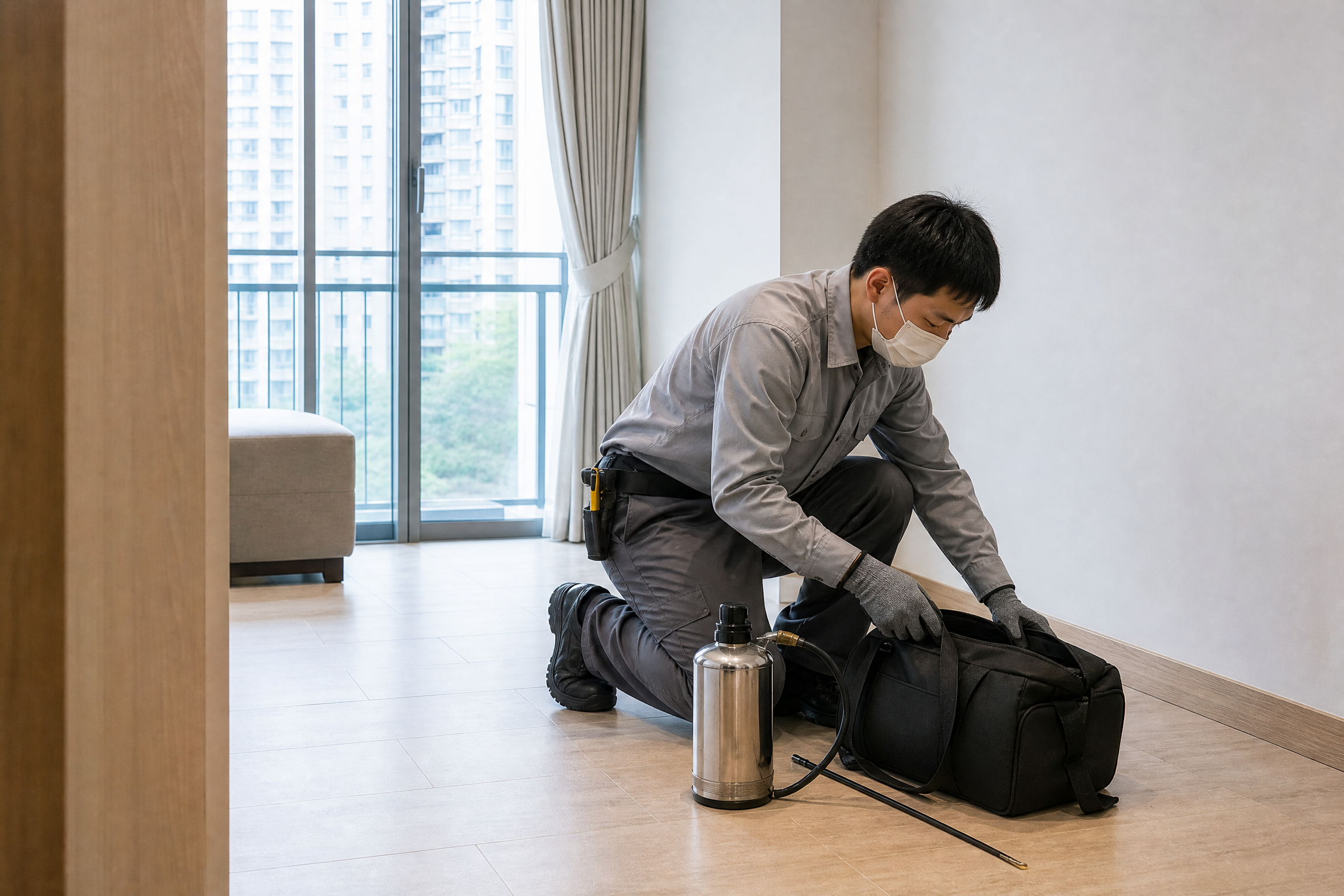 香港滅白蟻:服務參考一:到場前服務參考情境