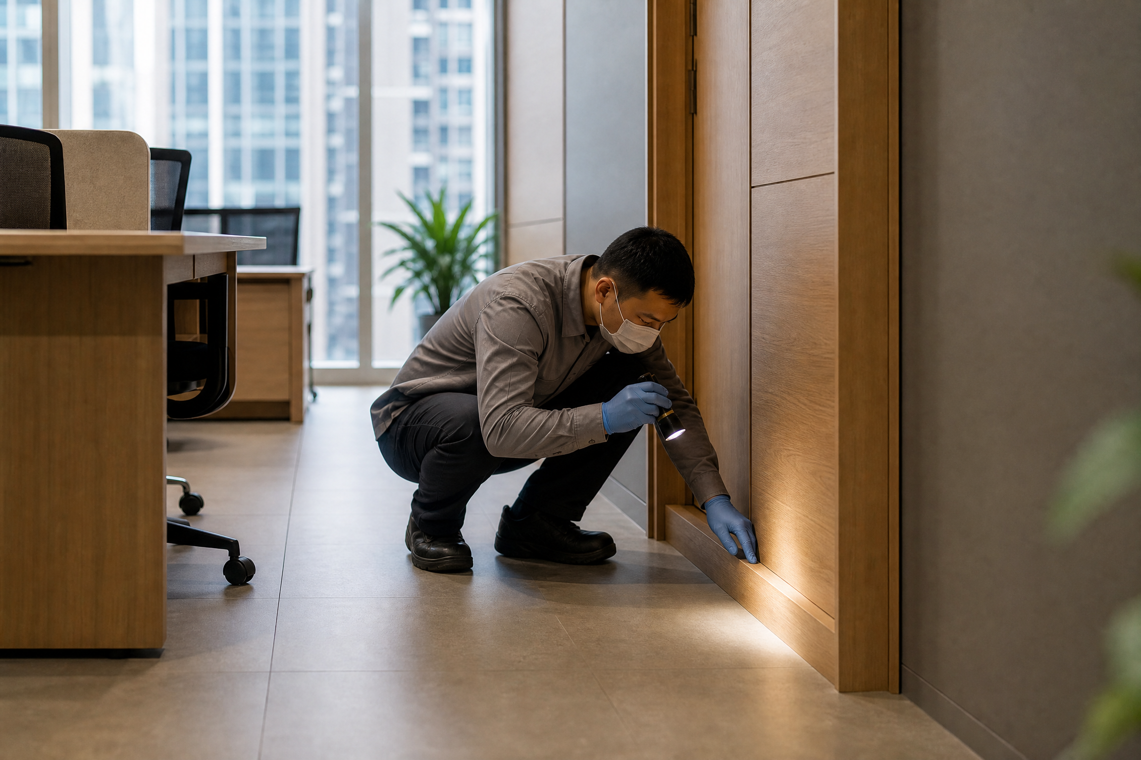 香港辦公室白蟻處理：服務參考二：現場檢查服務參考情境