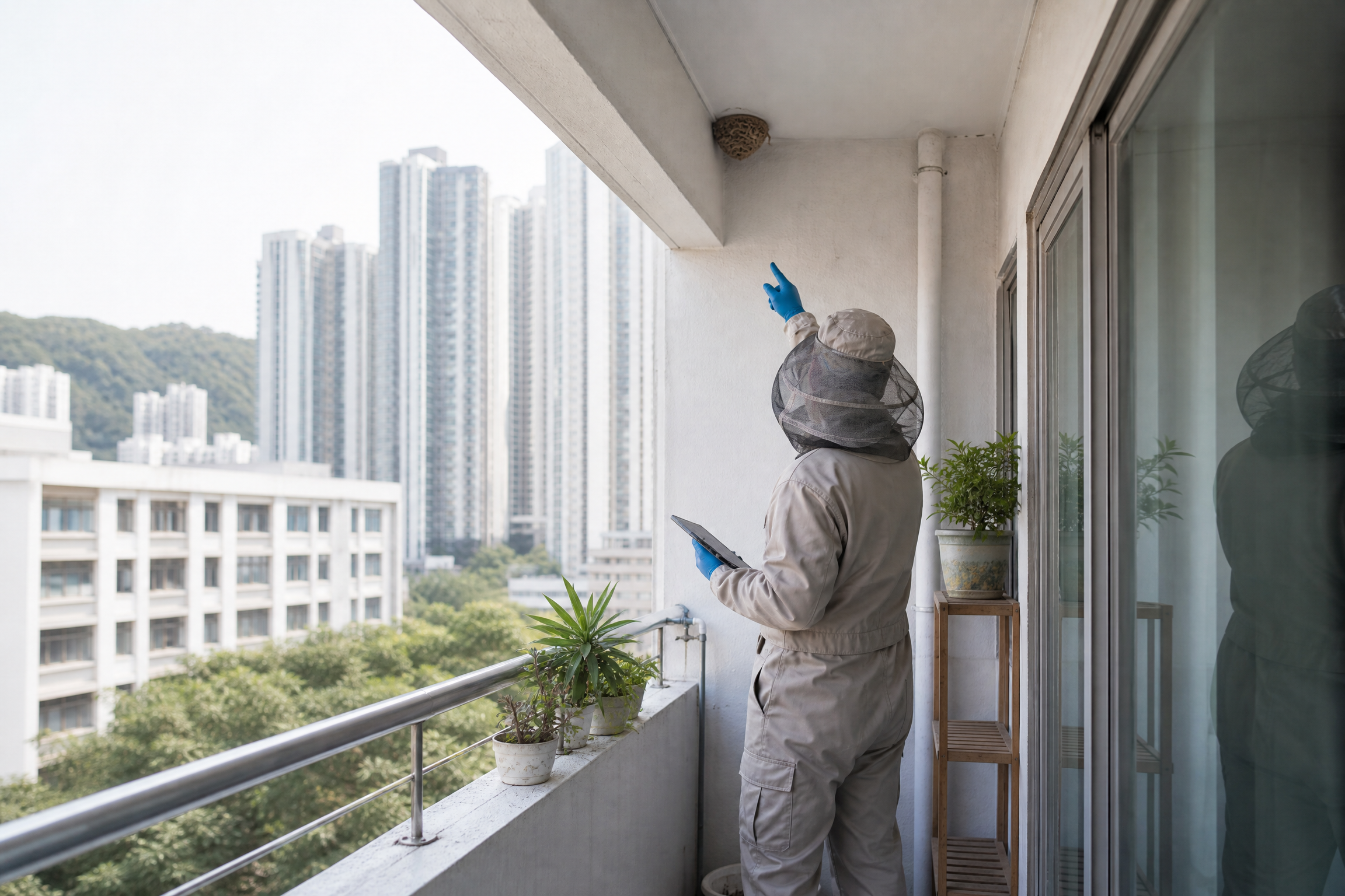 香港搖蚊處理：服務參考二：現場檢查服務參考情境