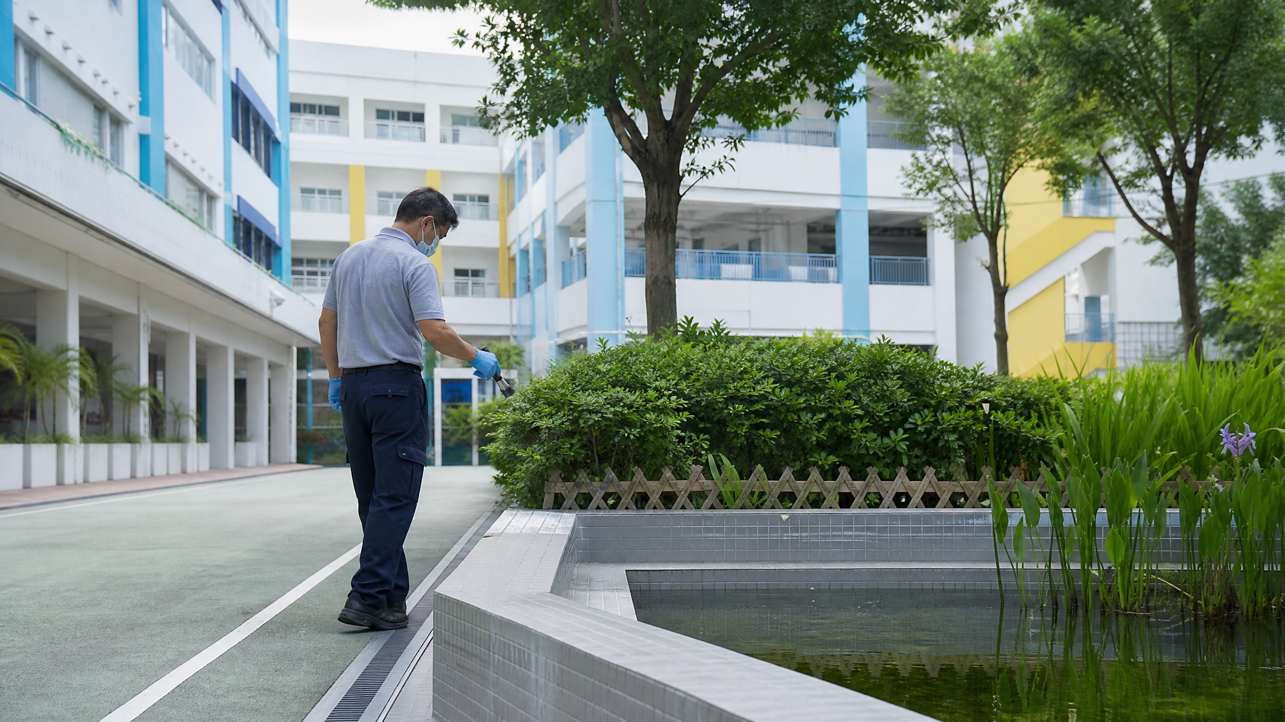 香港校園蚊患處理：現場處理與評估情境
