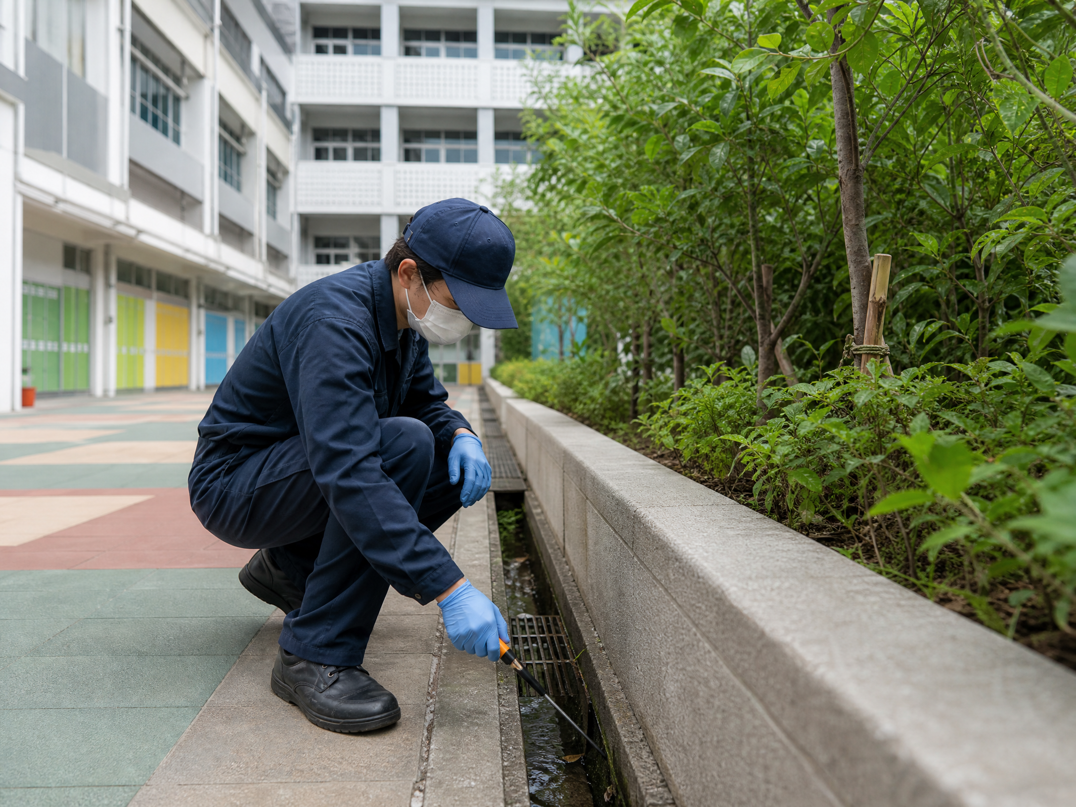 香港校園蚊患處理：服務處理流程的現場情境