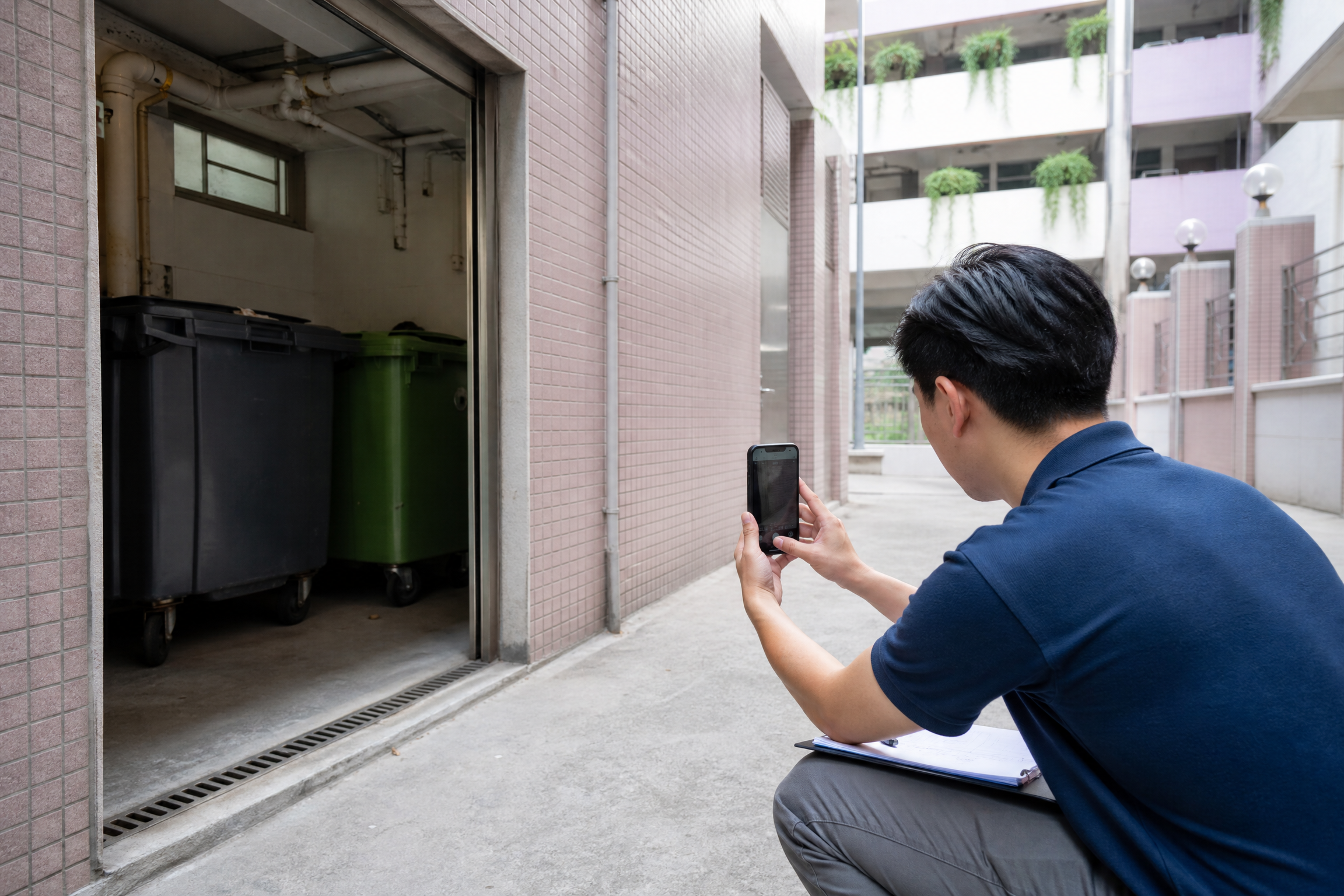 香港學校垃圾房滅蟲：WhatsApp查詢及服務安排情境