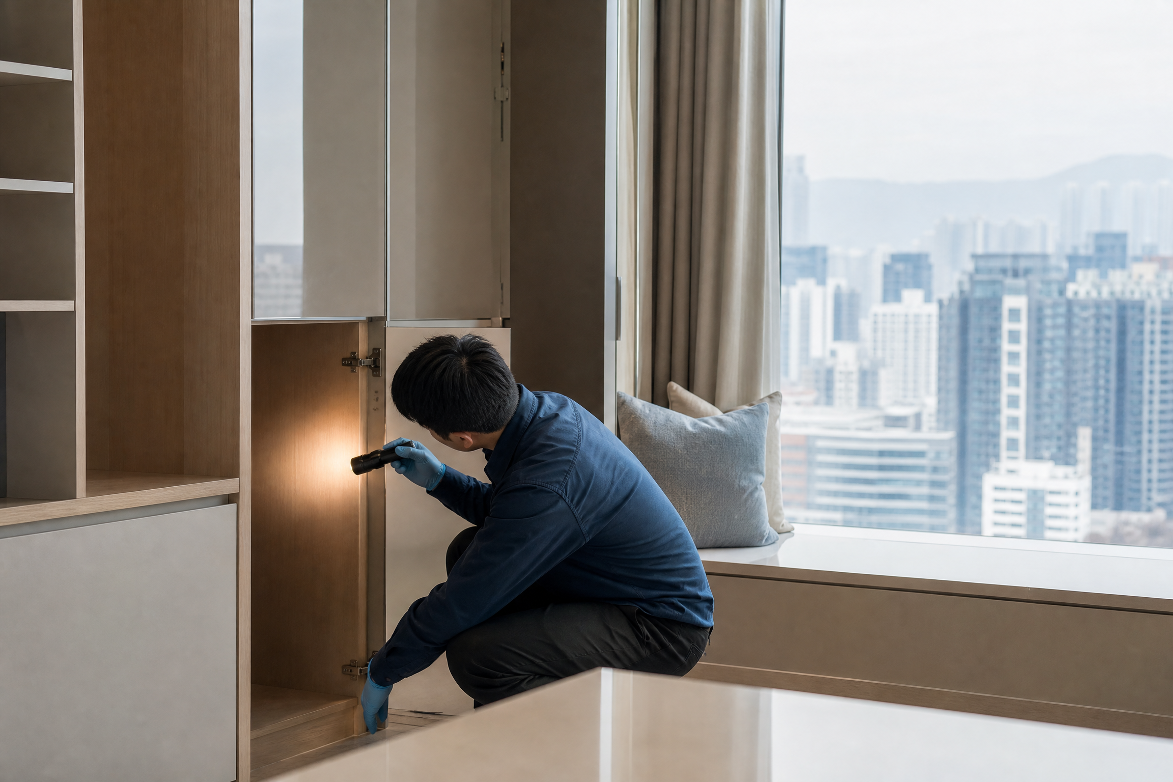 香港服務式住宅滅蟲：服務參考二：現場檢查服務參考情境