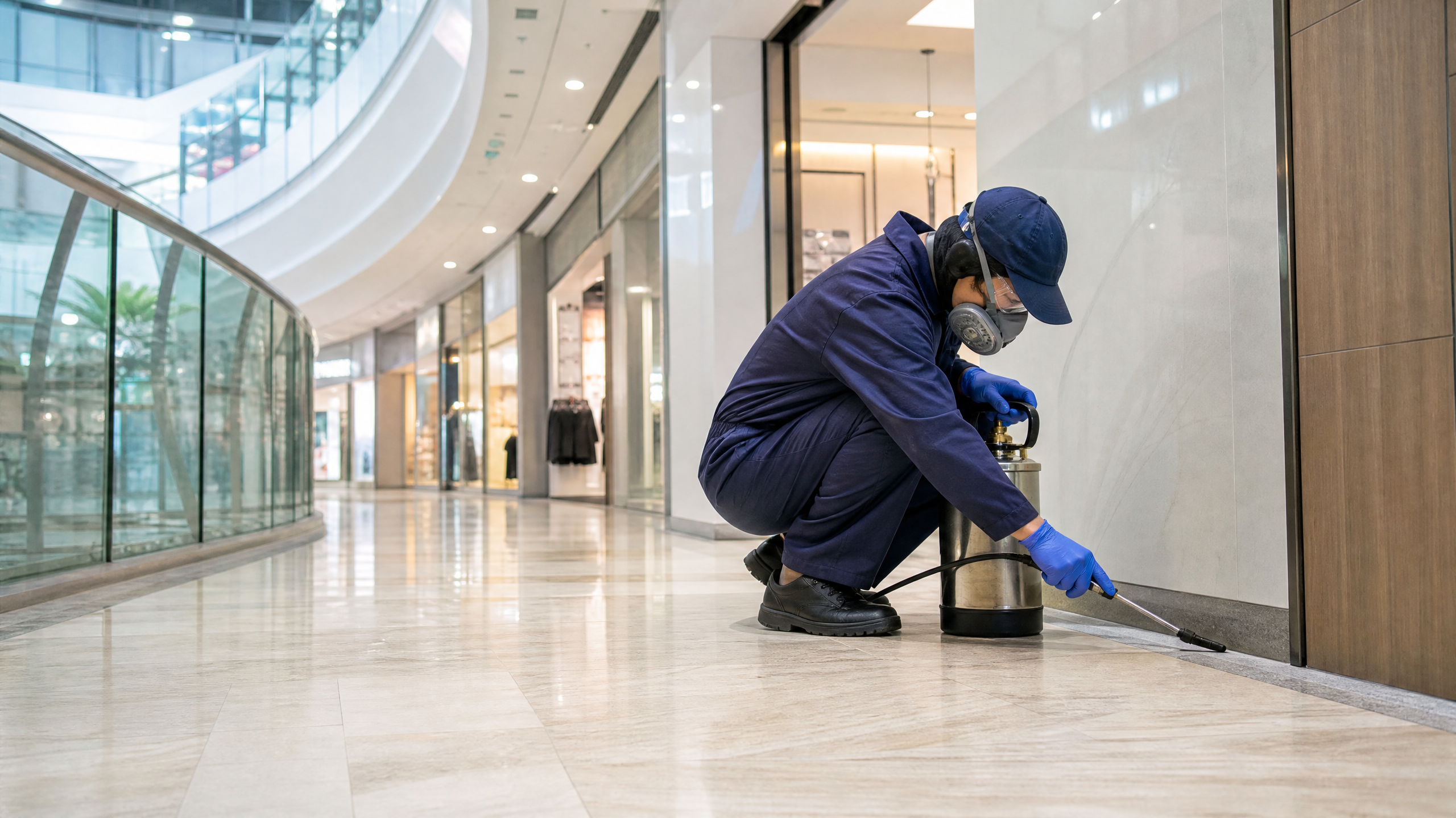 香港商場店舖滅蟲：現場處理與評估情境
