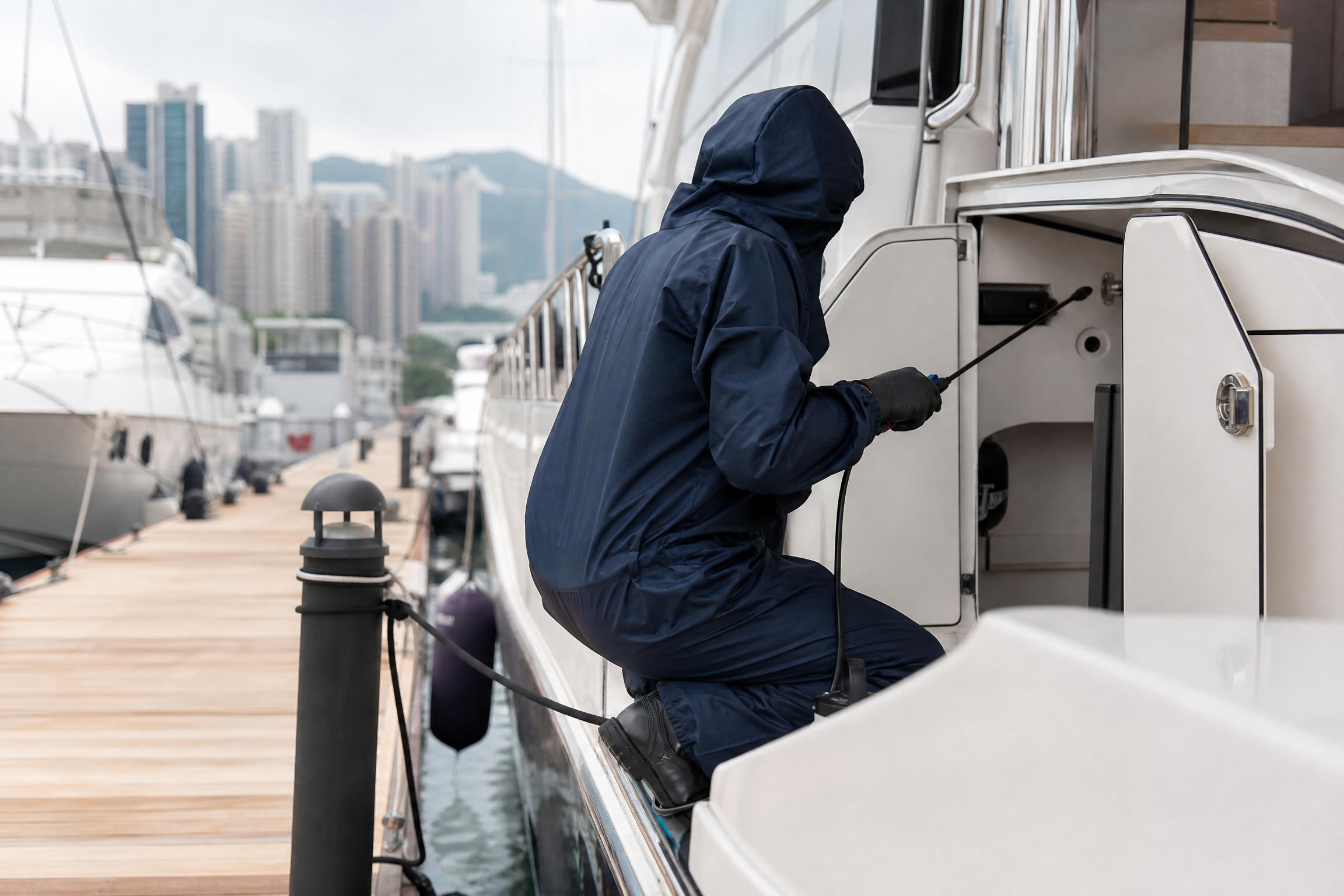 香港船隻滅蟲：服務參考一：到場前服務參考情境